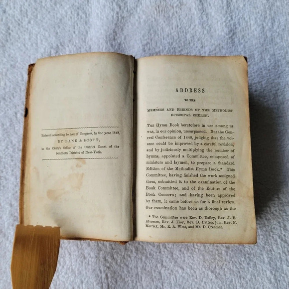 Hymns for the Use of The Methodist  Episocopal Church 1849 - Picture 10 of 16